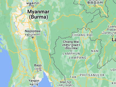 Map showing location of Mae Hong Son (19.30029, 97.96852)