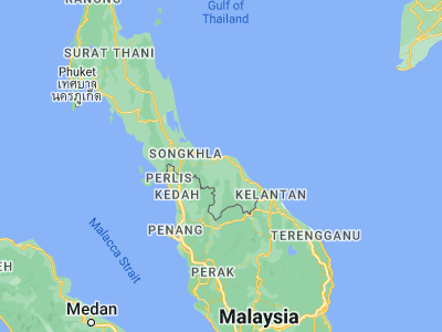 Map showing location of Mae Lan (6.66114, 101.23958)