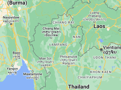 Map showing location of Mae Mo (18.27561, 99.65044)