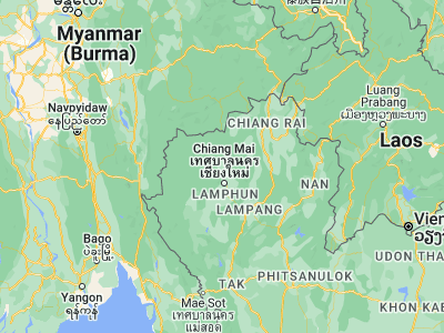 Map showing location of Mae Taeng (19.11712, 98.94176)