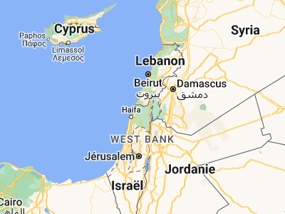 Map showing location of Mafshatah (33.04895, 35.30894)