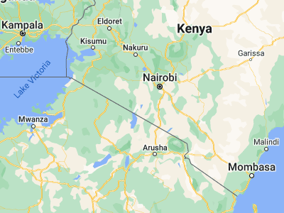 Map showing location of Magadi (-1.90122, 36.287)