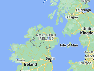 Map showing location of Magherafelt (54.75356, -6.60656)