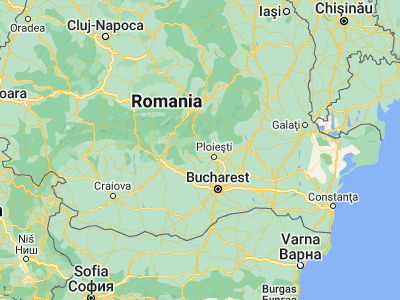 Map showing location of Măgureni (45.06667, 25.73333)