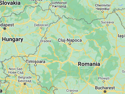 Map showing location of Măguri-Răcătău (46.63333, 23.13333)