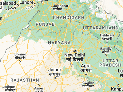 Map showing location of Maham (28.96797, 76.29538)