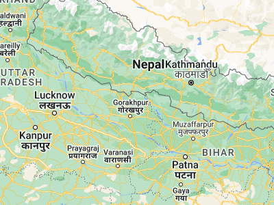 Map showing location of Mahārājganj (27.14136, 83.56524)