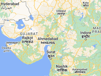 Map showing location of Mahemdāvād (22.83333, 72.76667)