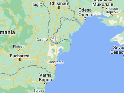 Map showing location of Mahmudia (45.08333, 29.08333)