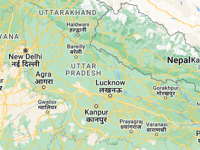 Map showing location of Maholi (27.66368, 80.47371)