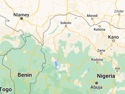 Map showing location of Mahuta (11.55254, 4.98436)