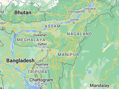 Map showing location of Maibong (25.30125, 93.13811)