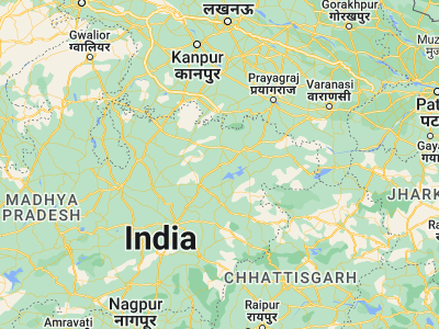 Map showing location of Maihar (24.26447, 80.75941)