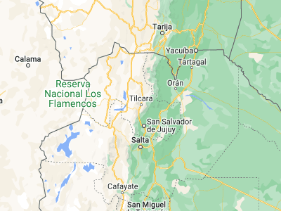 Map showing location of Maimará (-23.62392, -65.40797)