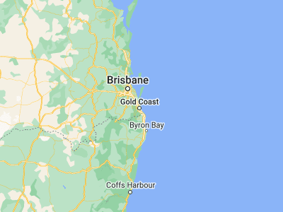 Map showing location of Main Beach (-27.97879, 153.4266)
