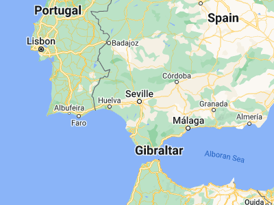Map showing location of Mairena del Aljarafe (37.34461, -6.06391)