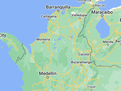 Map showing location of Majagual (8.53886, -74.62038)