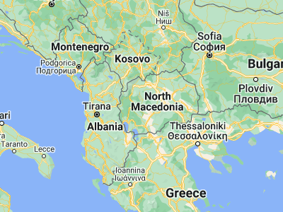 Map showing location of Makedonski Brod (41.51361, 21.21528)