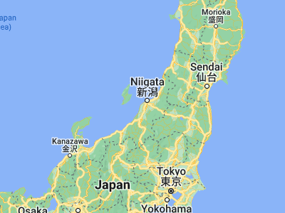 Map showing location of Maki (37.75, 138.88333)