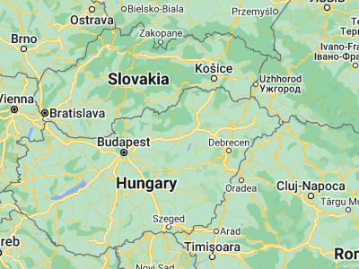 Map showing location of Maklár (47.8, 20.41667)