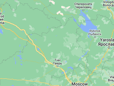 Map showing location of Maksatikha (57.79695, 35.88254)