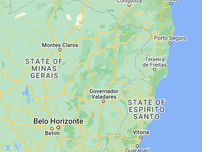 Map showing location of Malacacheta (-17.84222, -42.07667)