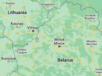 Map showing location of Maladzyechna (54.3167, 26.854)