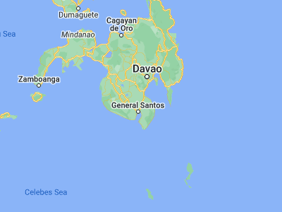 Map showing location of Malandag (6.30944, 125.24278)