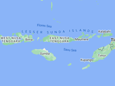Map showing location of Malapedo B (-8.918, 120.9137)