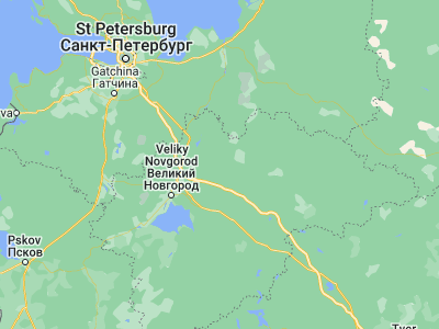 Map showing location of Malaya Vishera (58.84538, 32.22218)