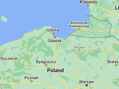 Map showing location of Malbork (54.03591, 19.0266)