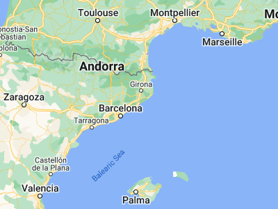 Map showing location of Malgrat de Mar (41.64662, 2.74135)