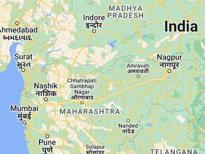 Map showing location of Malkāpur (20.88333, 76.2)