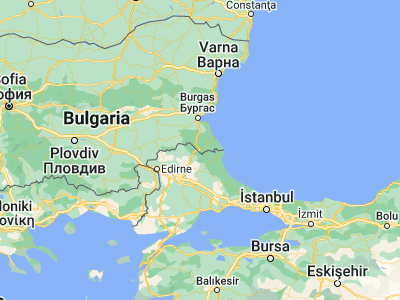 Map showing location of Malko Tŭrnovo (41.98333, 27.53333)