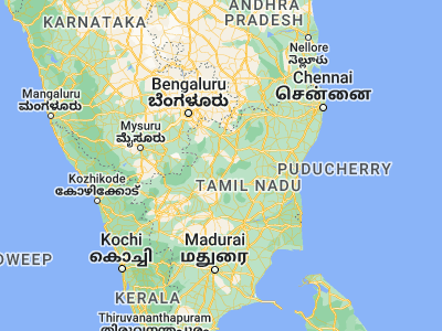 Map showing location of Mallāpuram (11.96667, 78.25)