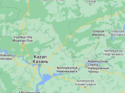 Map showing location of Malmyzh (56.5205, 50.6818)