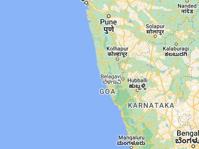 Map showing location of Mālvan (16.06667, 73.46667)