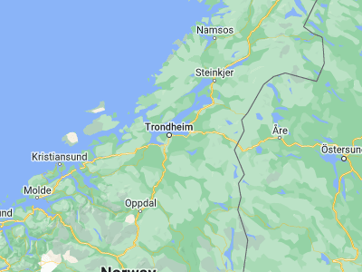 Map showing location of Malvik (63.43333, 10.68333)