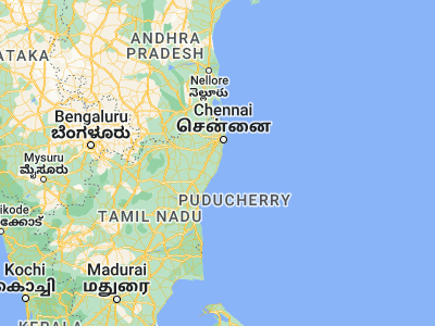 Map showing location of Māmallapuram (12.62639, 80.17222)