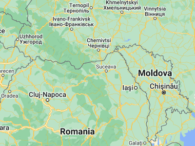 Map showing location of Mănăstirea Humorului (47.6, 25.86667)