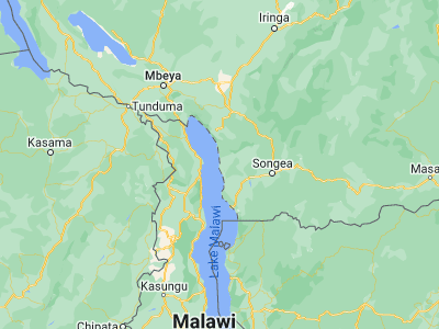 Map showing location of Manda (-10.46667, 34.58333)