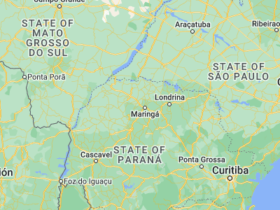Map showing location of Mandaguaçu (-23.34722, -52.09528)
