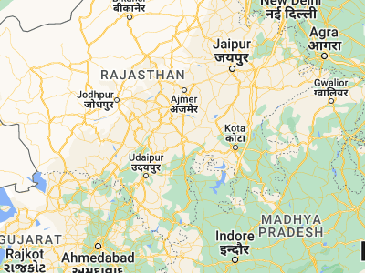 Map showing location of Māndal (25.44126, 74.56979)