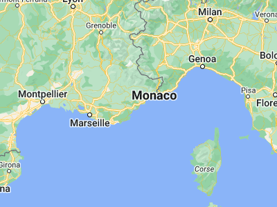 Map showing location of Mandelieu-la-Napoule (43.55, 6.93333)