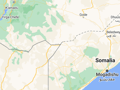 Map showing location of Mandera (3.93663, 41.86701)