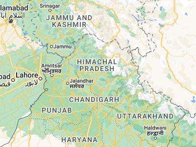 Map showing location of Mandi (31.71079, 76.93152)