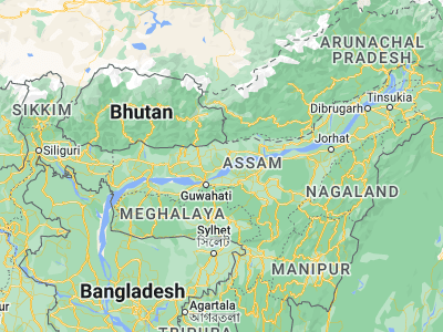 Map showing location of Mangaldai (26.44212, 92.03047)