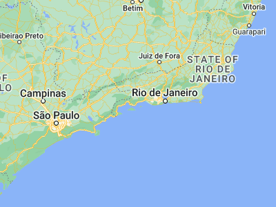 Map showing location of Mangaratiba (-22.95972, -44.04056)