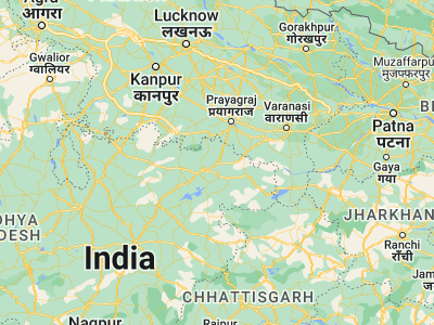 Map showing location of Mangawān (24.66767, 81.54673)