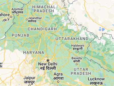 Map showing location of Manglaur (29.79163, 77.8793)